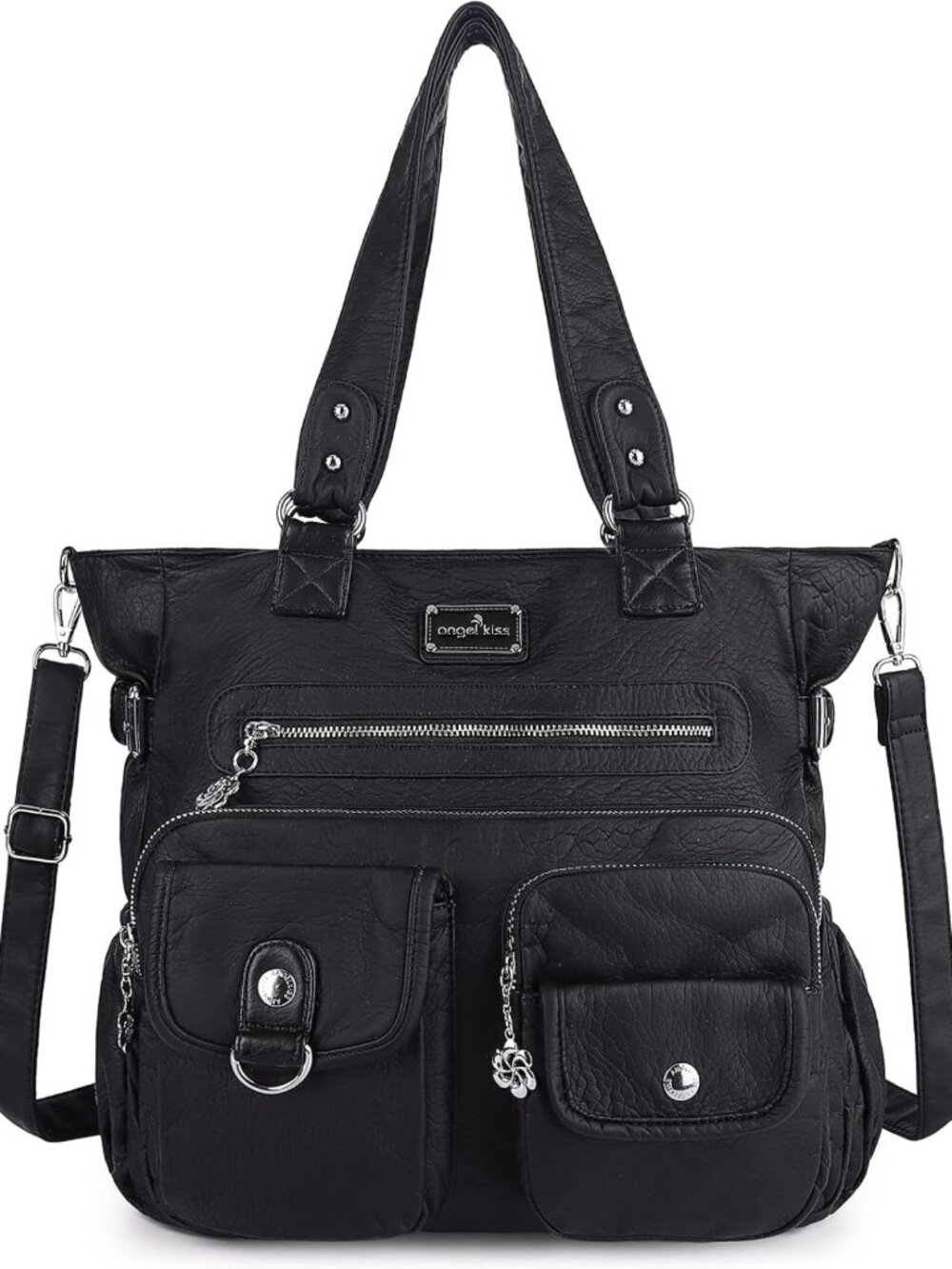 Stylish PU Tote Satchel Handbags for Women | Versatile Shoulder Bag with Pockets